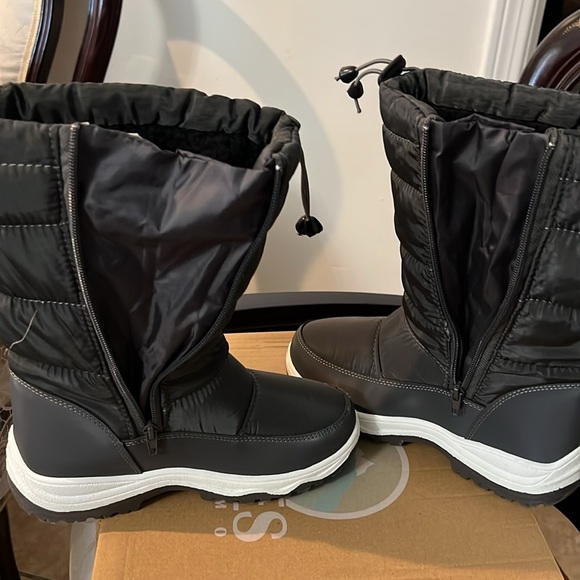 LAMO APRES Estelle womens zip up winter boots shoe size 7 M dark gray - Picture 7 of 7